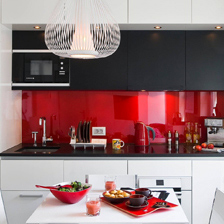 Crédence verre et miroir sur mesure